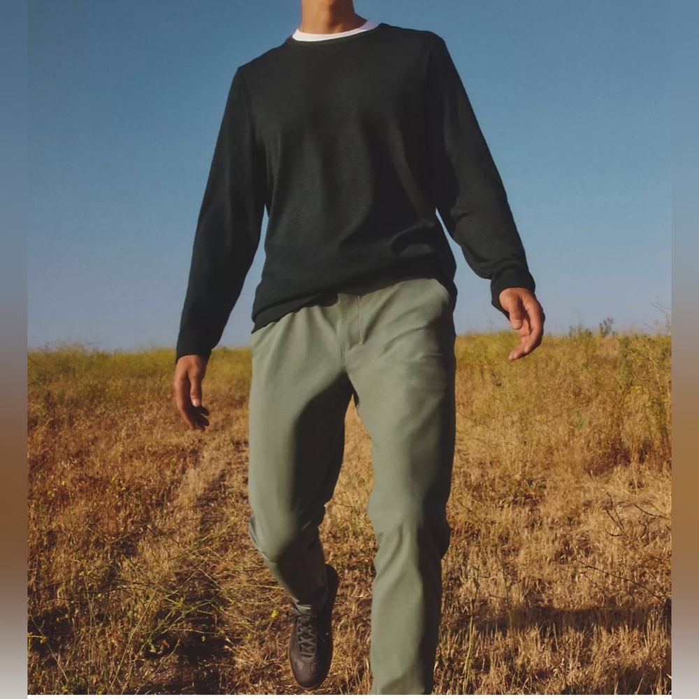 Lululemon ABC Classic Fit Warpstreme Men’s 34 Grey Eucalyptus SOLD OUT online !